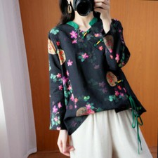 Cheongsam Top Women Shirt Hanfu China Traditional Tang Suit Blouses