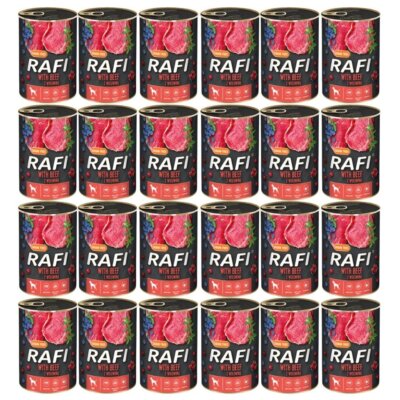24x400 g DOLINA NOTECI RAFI Nassfutter mit Rind getreidefrei alle Rassen