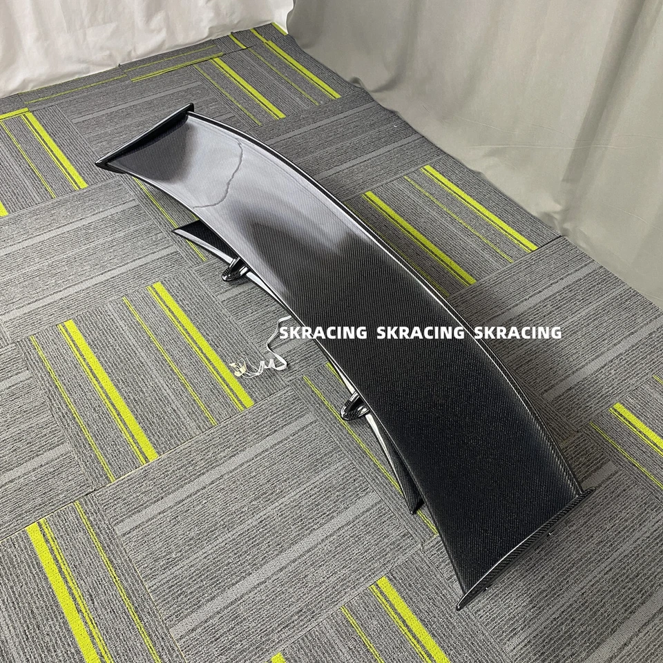 Fits 2009-2024 Nissan GT-R GTR R35 GT Style Carbon Fiber Rear Trunk Spoiler Wing - Image 3 of 4