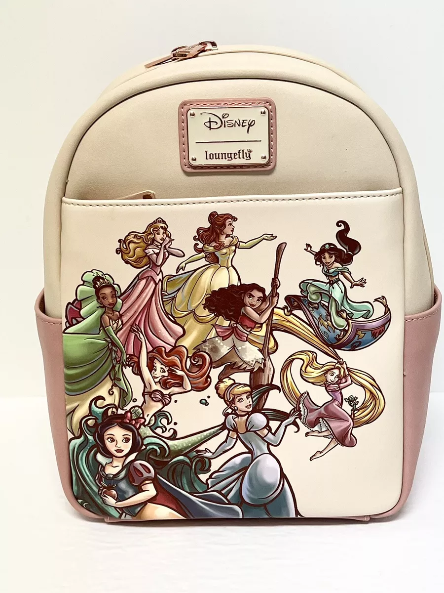 Disney Loungefly Princess Sketches Mini Backpack Cardholder NWT