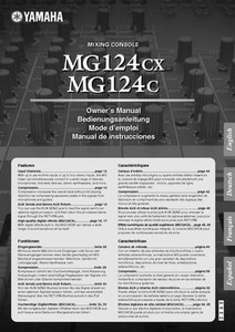 Yamaha Mixing Console Mg124Cx Инструкция