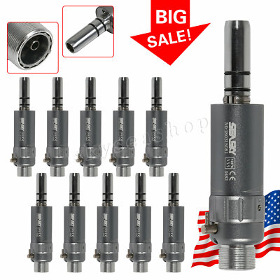 1-10 Dental Low Speed E-type Air Motor Micromotor 2 Holes Handpiece Fit NSK n'ca