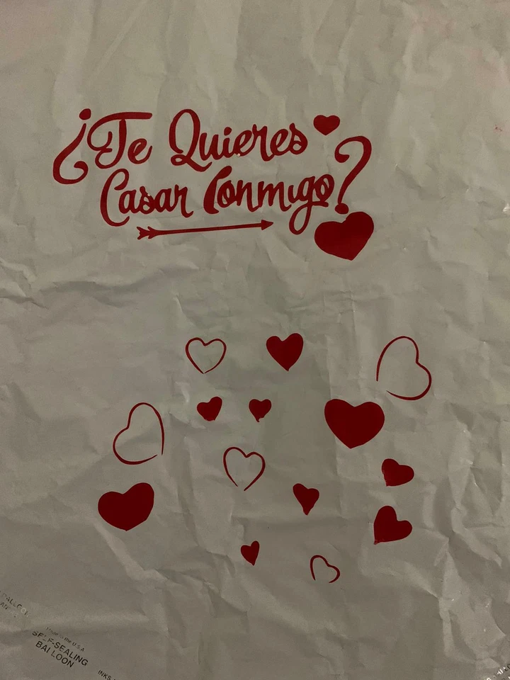 Te casarias conmigo? Globo de aluminio 18 pulgadas Foto 3 de 4