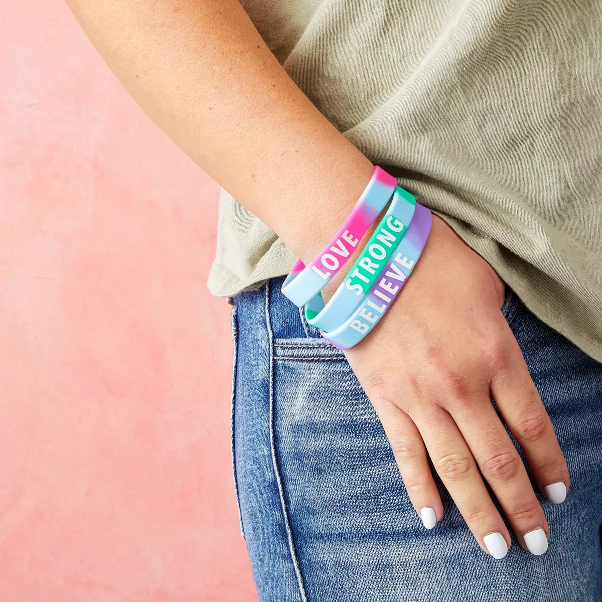 BELIEVE Inspirational Bracelet Wristband