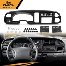 Fit For 98-02 Dodge Ram 1500 2500 Car Radio Stereo Double Din Dash Kit w/ Vents