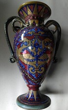 Vaso/anfora In Ceramica Gualdo Tadino. Manifattura Ruboli. Altezza cm. 39