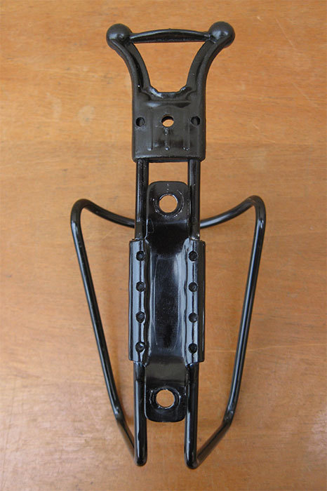 Porte-Bidon Vélo Époque 1970 – Aluminium Noir – Eroica Vintage