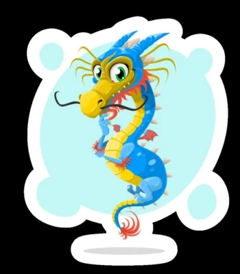 Autocollant autocollant vinyle dragon chinois - Photo 1/2