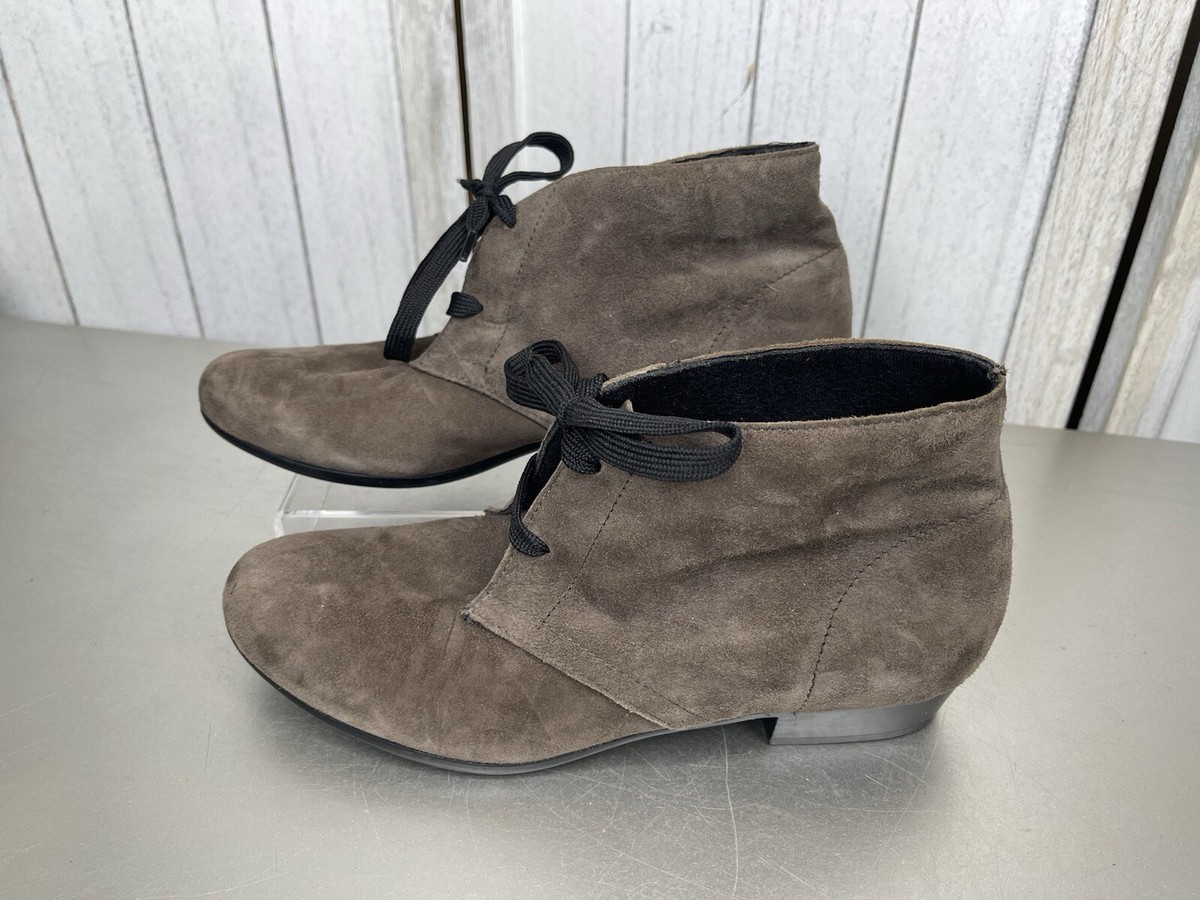 Munro Shoes Womens Chukka Brown Suede Round Toe Lace Up Casual