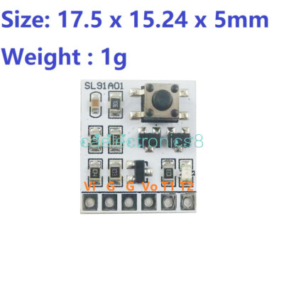 DC 5V 12V 2A Bistable self-locking switch Module LED Controller Relay touch