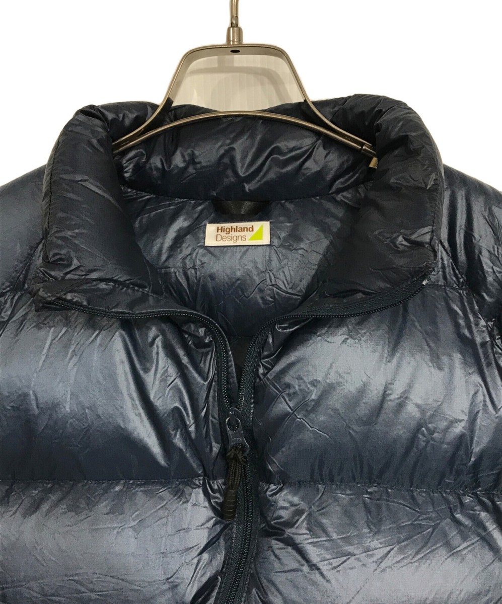 Highland designs super light down jacket Size: M Navy Men 24FB121 