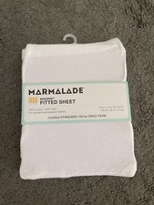 Marmalade Fitted Bassinet Sheet - 100 Cotton - White - NEW in Packaging