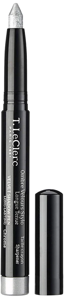 T LECLERC Lackstift -schatten Augenlider Kleidung Exceptonnel Chrome Silver Wert - Bild 2 von 2