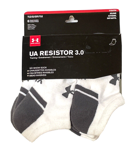 UNDER ARMOUR Boys Socks TRAINING/CHARGED/RESISTOR/PERFMNCE; YS=13.5-4 or YL =1-4 - Picture 16 of 18