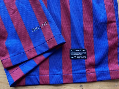 BARCELONA 2011 2012 HOME SHIRT JERSEY NIKE 419877-486 sz L MEN #8