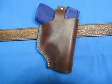 Leather Holster for S & W  M&P 9 SHIELD 3.1" Barrel, Semi Auto, Handmade in USA