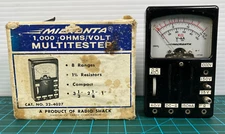 Vintage Radio Shack Micronta 1000 Ohms / Volt Multitester 8 Ranges 22-4027