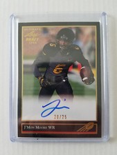 J'Mon Moore 2018 Ultimate Draft Rookie Autograph Card #BG-JMM Serial #20/25