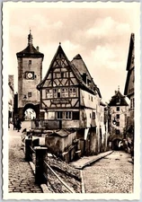 Rothenburg / Tauber Am Plonlein Germany Real Photo RPPC Postcard