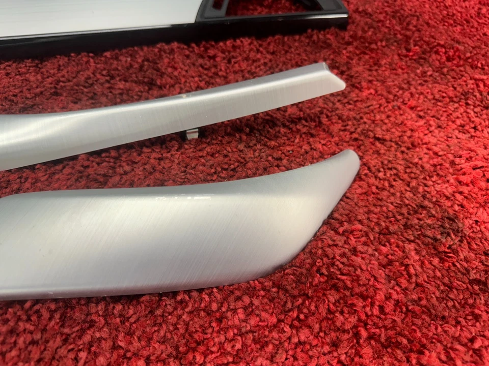 BMW 14-21 F22 ALUMINIO CEPILLADO PLATA MOLDURA TABLERO PUERTA CONSOLA JUEGO MOLDURAS OEM 75K Foto 2 de 4