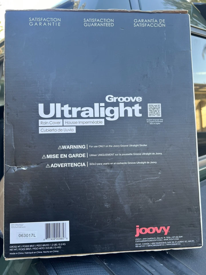 Protector de cubierta de lluvia transparente 9009 para cochecito de trotar ultraligero Joovy Groove Foto 2 de 2