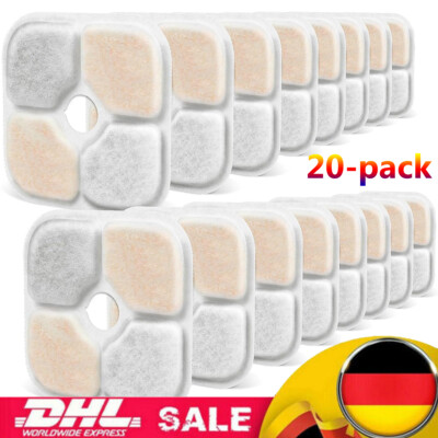20er-Pack - Trinkbrunnenfilter-Ersatzfilter für Catit PIXI Trinkbrunnen 43717