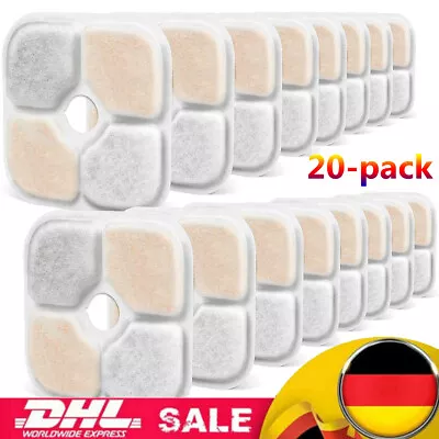 MARKENLOS 20er-Pack - Trinkbrunnenfilter-Ersatzfilter für Catit PIXI Trinkbrunnen 43717
