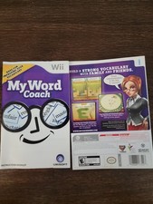 My Word Coach (Nintendo Wii, 2007) Box Art And Manual Only