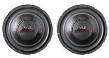 PYLE PLPW6D 6" Dual Voice Coil 4-Ohm Black Car Stereo Audio Subwoofers (2 Pack)