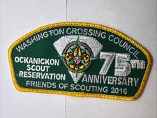 BSA Washington Crossing Council  FOS 75th Anniversary Ockanickon NJ/ PA CSP