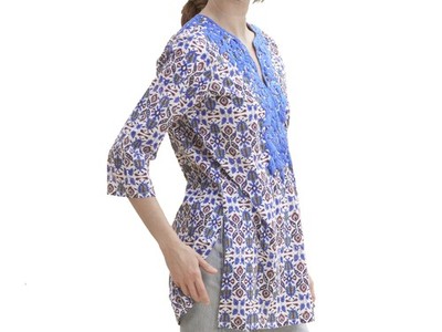 Roberta Roller Rabbit LiscaInezKurta Kurta Tunika Damen Cotton Blau Medium