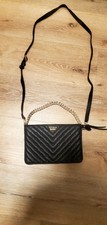 Victoria's Secret Leather Quilted Crossbody Bag With Chain Strap