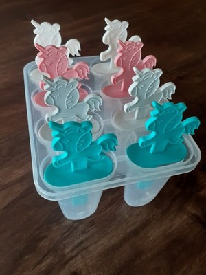 Eisbereiter Einhorn für 8 Eis am Stiel bunt DIY Selfmade Homemade Sommer