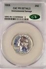 1959 Washington Quarter Proof CAC PR Details Silver Coin 25C