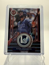 2024 Topps Tribute Randy Arozarena Stamp of Approval Relic Red SOAD-RAR Rays /10