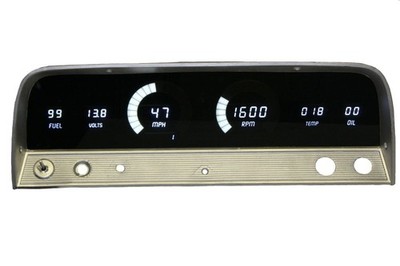 Intellitronix 1964-1966 Chevy Truck LED Digital DP6002 - White DP6002W