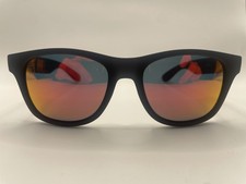 BLENDERS THE SHOW X2 CAT. 3 POLARIZED SUNGLASSES MATTE BLACK RED MIRROR