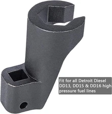 Detroit Diesel DD13 DD15 DD16 19mm Fuel Line Socket Tool W47058090900 J-48770 Al