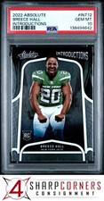 2022 PANINI ABSOLUTE INTRODUCTIONS #INT12 BREECE HALL RC POP 3 PSA 10