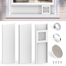 Dryer Vent Window Kit for 4" Diameter Dryer Vent Hose,Adjustable Window Vent ...