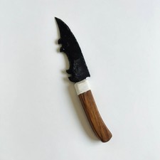Coltello Athame Ossidiana Nera Fatto a Mano con Manico in Legno Decorazione Casa Regalo