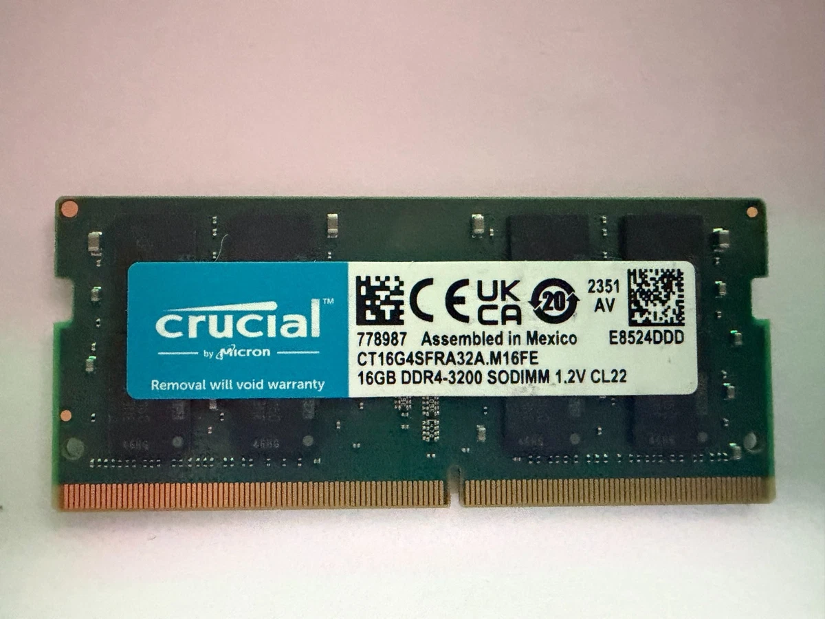 Crucial DDR4 SDRAM 16 GB Total Capacity Memory (RAM) for sale | eBay