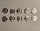 Lot Of 10  Indian Chief Design 1gram Rounds From OZ Mint