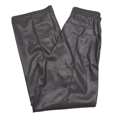 Nanushka Cutler Faux Leather Pants Mens Large Midnight Green Okober Drawstring
