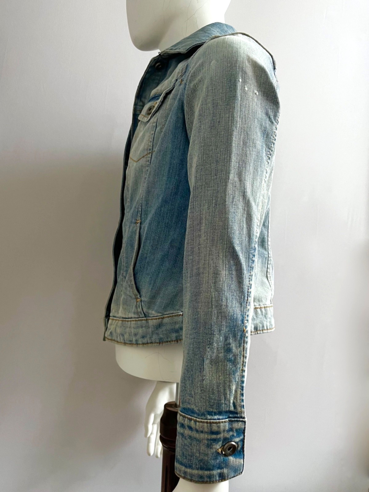 Mango Women's Blue Denim Jacket XL (More like a Medium?) 38" Chest thumbnail 7