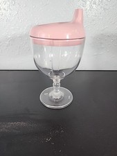 Baby Plastic Tall Glass Children's Wine Cups Juice Cups Children's Milk Cup-pink
