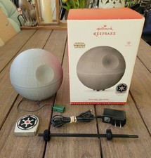 Hallmark Keepsake Star Wars Death Star Christmas Tree Topper **tested**