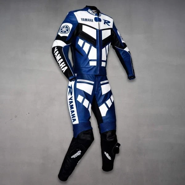Yamaha Motorcycle Racing Suit | CE2 Armor Protection | 2PC Cowhide Leather Suite - Image 2 of 4