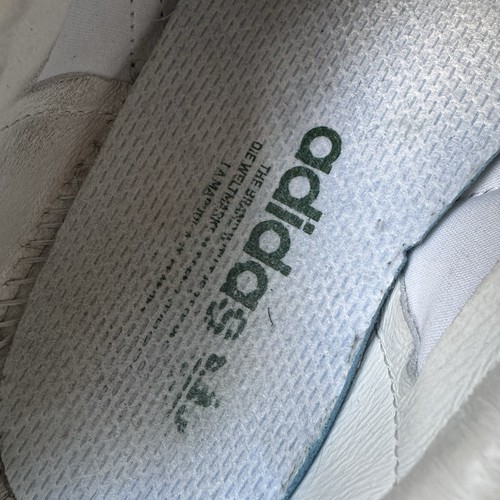 Adidas Originals Jeans White Green Trainers Size UK 9 Leather Sneakers - Picture 16 of 20