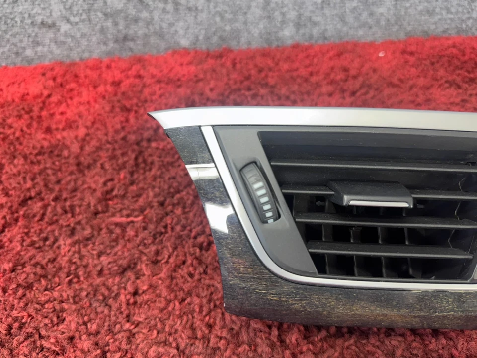 BMW F30 F36 F32 DELANTERO IZQUIERDO TABLERO LADO AIRE ACONDICIONADO CALEFACCIÓN AIRE VENTILACIÓN MADERA MOLDURA OEM 63K Foto 2 de 4